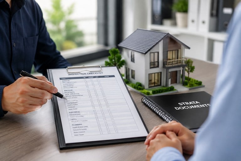 Inspector helping protect a home investment