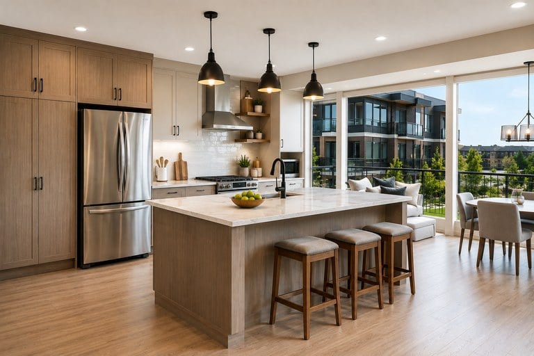 Condominium kitchen and interior