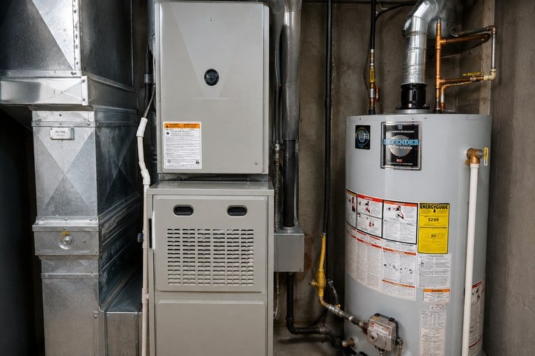 Furnace and water heater mechanical systems